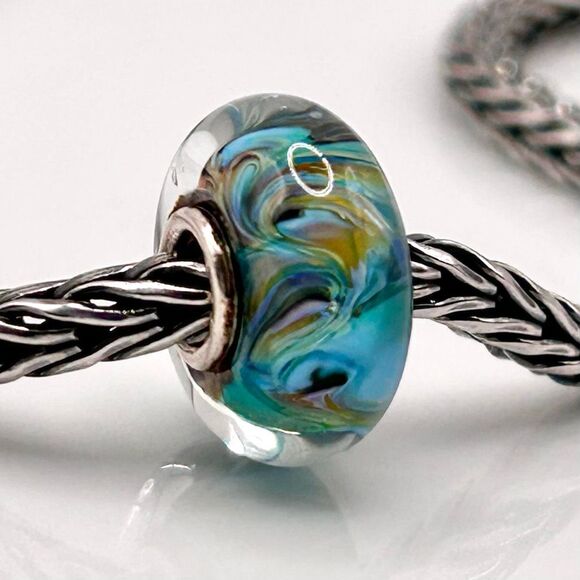 TROLLBEADS Rare Van Gogh Unique #3 LAA 925S colorful swirls, style of the artist - Picture 7 of 8